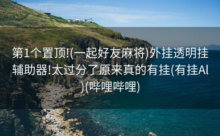 第1个置顶!(一起好友麻将)外挂透明挂辅助器!太过分了原来真的有挂(有挂Al)(哔哩哔哩)