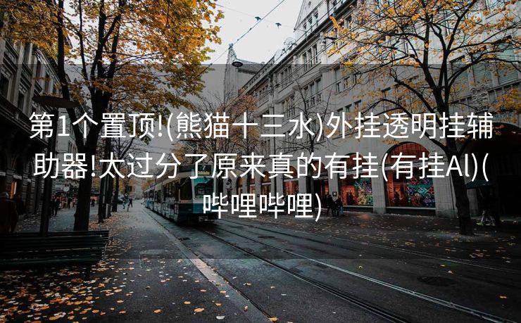 第1个置顶!(熊猫十三水)外挂透明挂辅助器!太过分了原来真的有挂(有挂Al)(哔哩哔哩)
