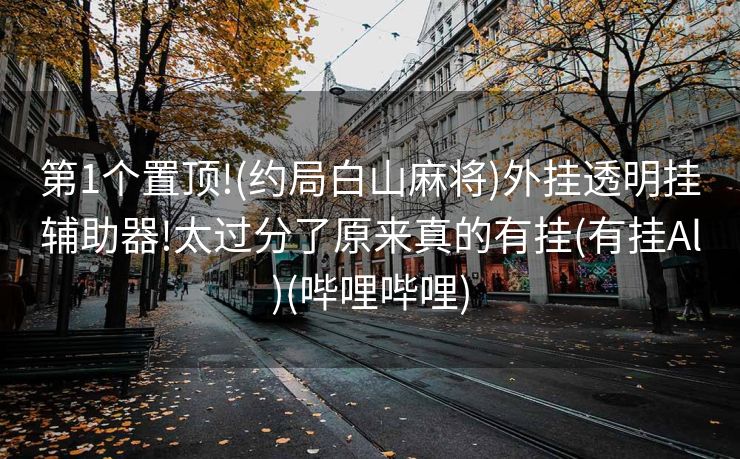 第1个置顶!(约局白山麻将)外挂透明挂辅助器!太过分了原来真的有挂(有挂Al)(哔哩哔哩)
