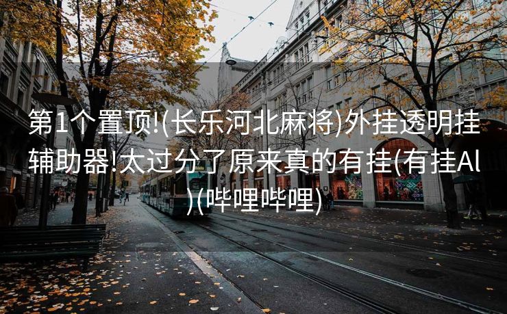 第1个置顶!(长乐河北麻将)外挂透明挂辅助器!太过分了原来真的有挂(有挂Al)(哔哩哔哩)